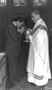 alla Missione Cattolica Italiana, la vicina chiesa di S. Maria, Hannover, 1975